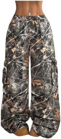 Amazon.com: SOLY HUX Women's Camo Pants Wide Leg Baggy Sweatpants